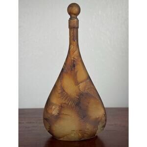 Sirocco Baja Decorative Glass Bottle 2000s Spanish Barware Decor